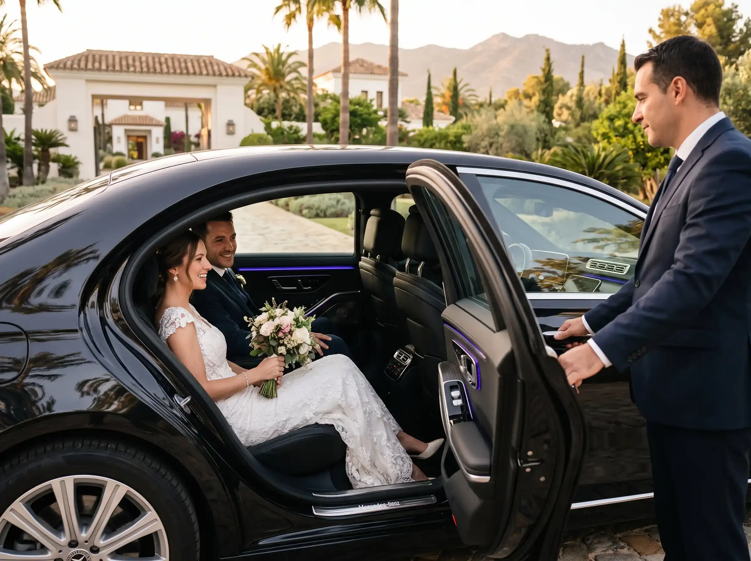 Wedding car service in marbella